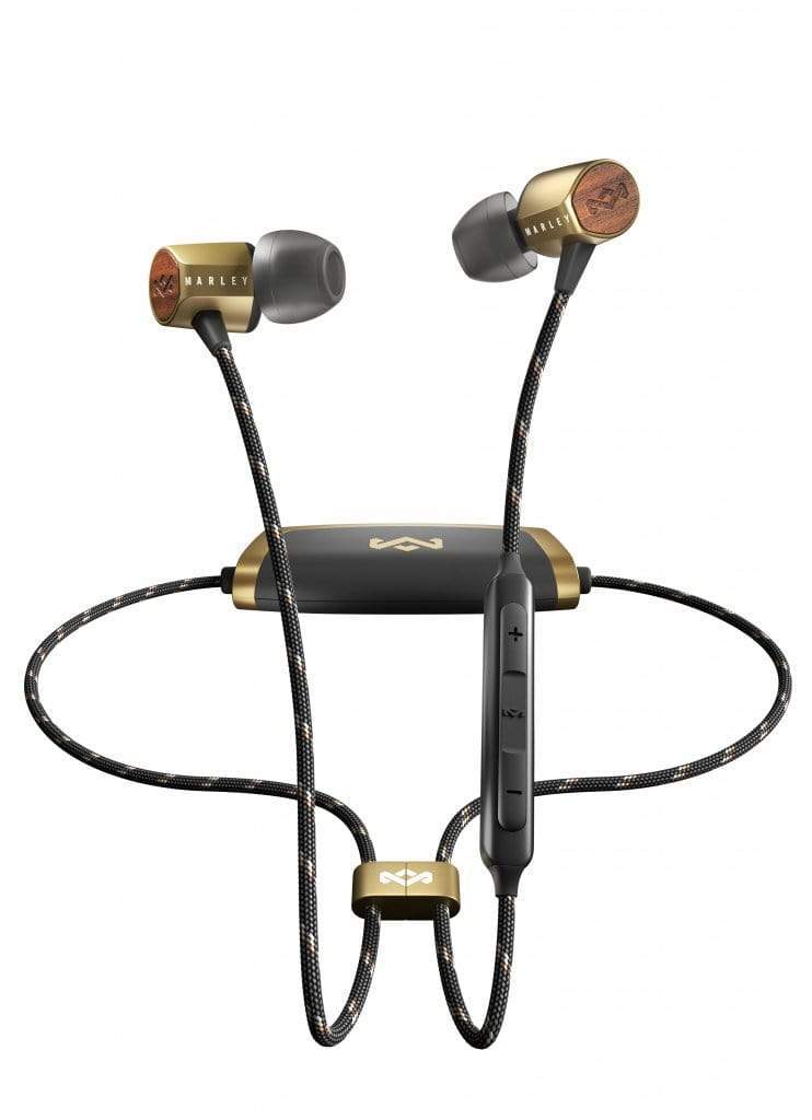 House of Marley Uplift Bluetooth ušesne slušalke - medenina barve 846885009284