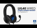 Slušalke PDP LVL40 Chat Stereo Headset za PS4/PS5 sive barve