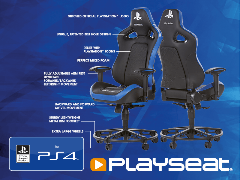 IGRALNI STOL PLAYSEAT L33T PLAYSTATION 8717496872265
