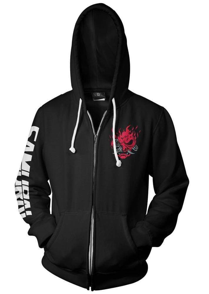 JINX CYBERPUNK 2077 BIGGEST FAN ZIP-UP HOODIE ČRN 2XL 889343133763