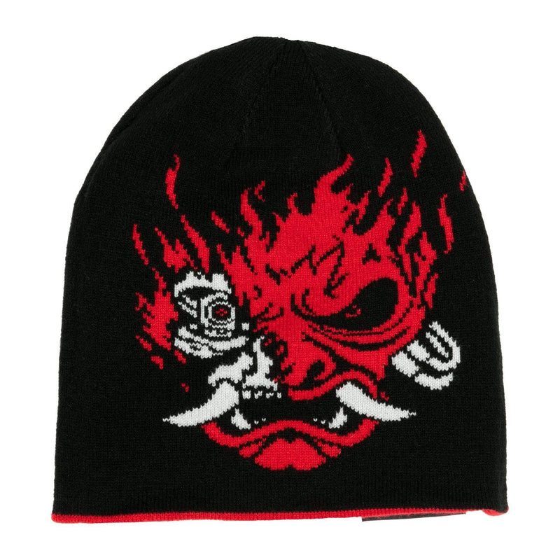 JINX CYBERPUNK 2077 GOING SOLO REVERSIBLE BEANIE GREY/RED 889343148941