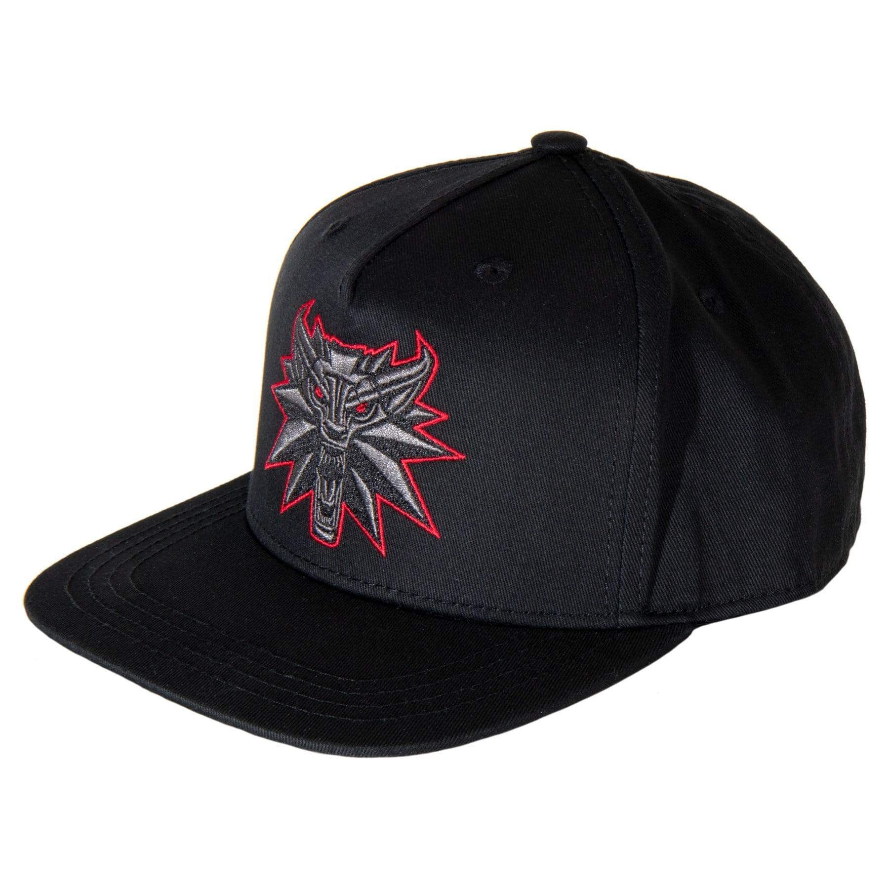 JINX THE WITCHER 3 BLACK WOLF SNAPBACK HAT BLACK 889343137334