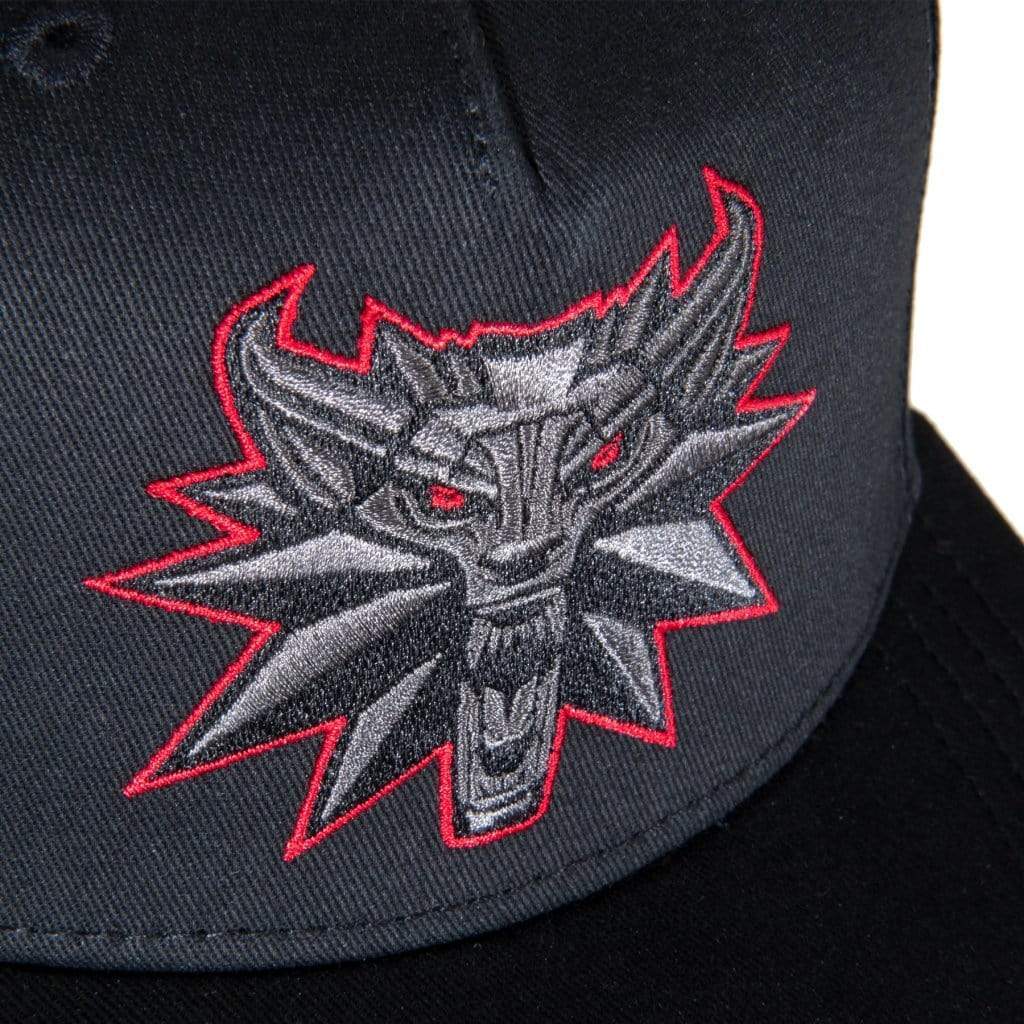 JINX THE WITCHER 3 BLACK WOLF SNAPBACK HAT BLACK 889343137334