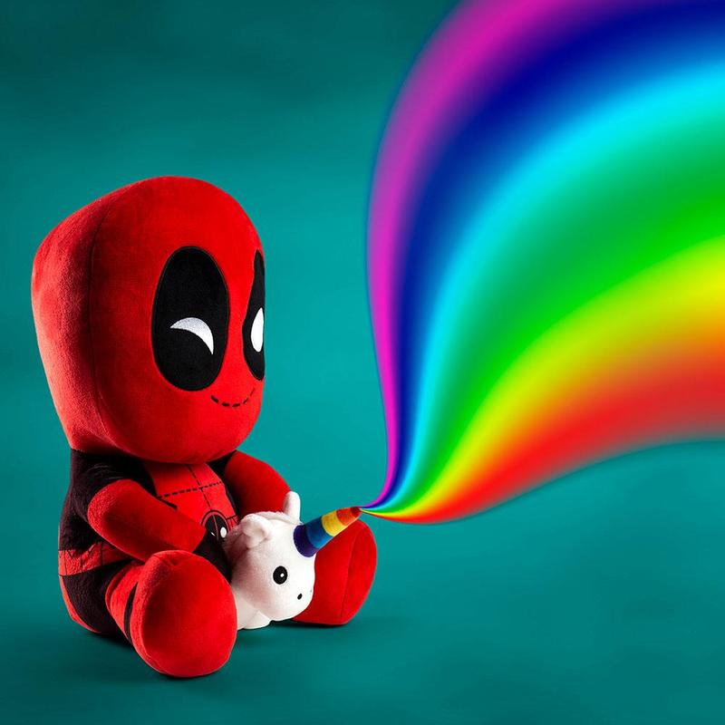 KIDROBOT HUGME-MARVEL-DEADPOOL WITH UNICORN 883975153410