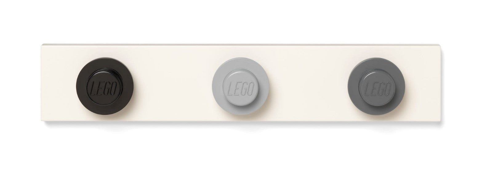 LEGO WALL HANGER RACK BLACK - LIGHT GRAY - GRAY STENSKI OBEŠALNIK 5711938033569