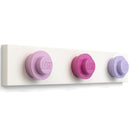 LEGO WALL HANGER RACK PINK - DARKPINK - LILAC STENSKI OBEŠALNIK 5711938033385