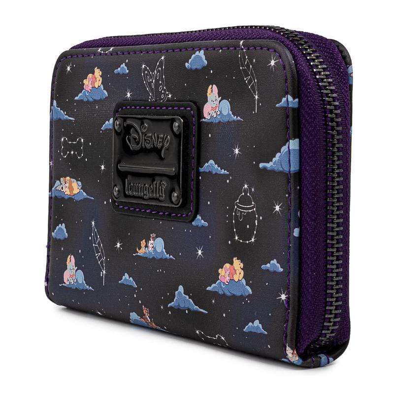 LOUNGEFLY DISNEY CLASSIC CLOUDS AOP ZIP AROUND DENARNICA 671803374089