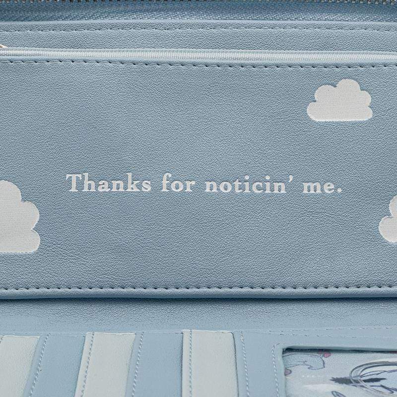 LOUNGEFLY DISNEY EEYORE AOP ZIP AROUND DENARNICA 671803374911