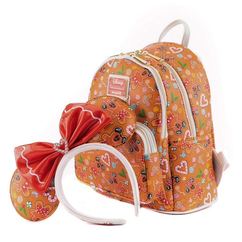 LOUNGEFLY DISNEY GINGER BREAD AOP MINI NAHRBTNIK IN TRAK ZA LASE 671803383258