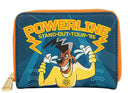 LOUNGEFLY DISNEY GOOFY MOVIE POWERLINE ALL ACCESS PASS ZIP AROUND DENARNICA 671803367395