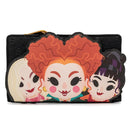 LOUNGEFLY DISNEY HOCUS POCUS SANDERSON SISTERS FLAP DENARNICA 671803377462