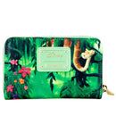 LOUNGEFLY DISNEY JUNGLE BOOK BARE NECESSITIES ZIP AROUND DENARNICA 671803404274