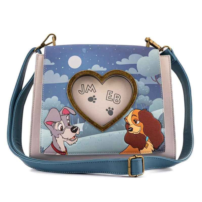 LOUNGEFLY DISNEY LADY AND THE TRAMP WET CEMENT CROSS BODY TORBA 671803386082