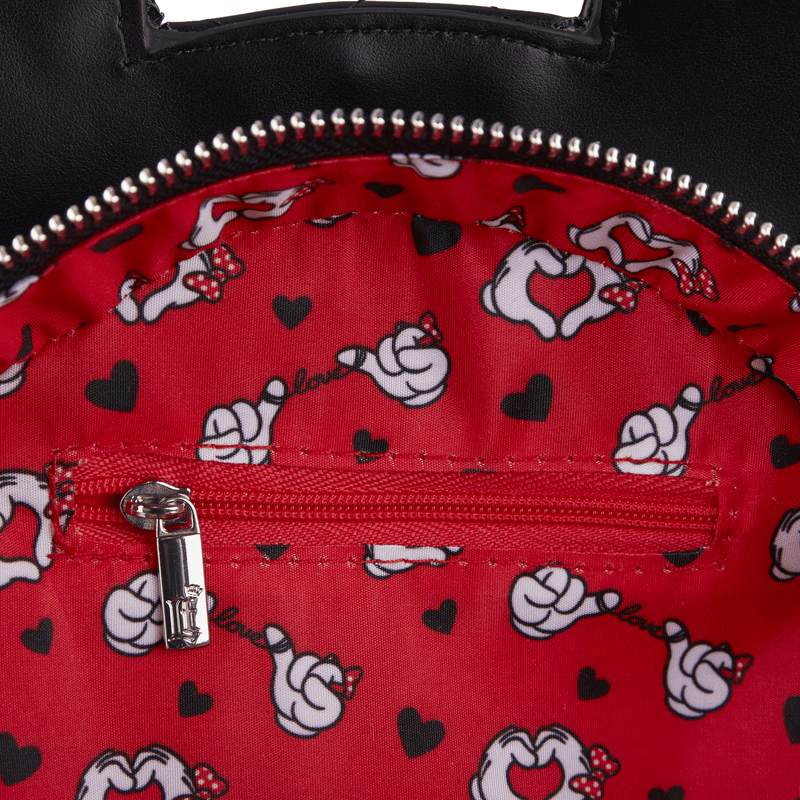 LOUNGEFLY DISNEY MICKEY AND MINNIE VALENTINES REVERSIBLE CROSS BODY TORBICA 671803401143