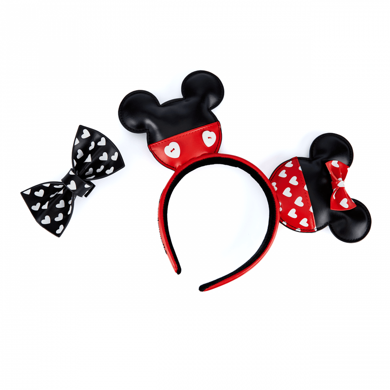 LOUNGEFLY DISNEY MICKEY AND MINNIE VALENTINES TRAK ZA LASE 671803401129