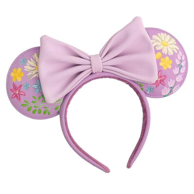 LOUNGEFLY DISNEY MINNIE EMBROIDERED FLOWERS NAGLAVNI TRAK 671803376144