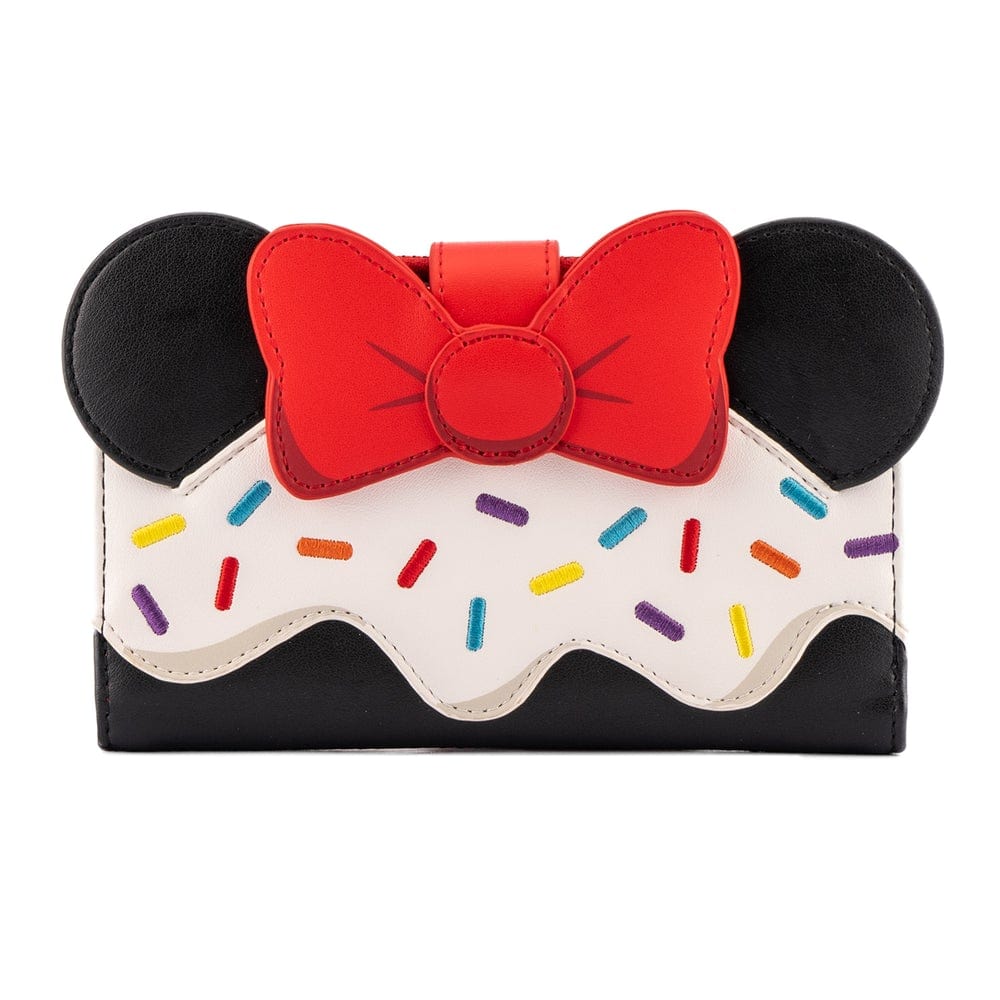 LOUNGEFLY DISNEY MINNIE SWEETS COLLECTION FLAP DENARNICA 671803386624