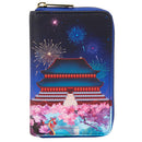 LOUNGEFLY DISNEY MULAN CASTLE ZIP AROUND DENARNICA 671803404557