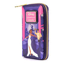 LOUNGEFLY DISNEY PRINCESS AND THE FROG TIANA'S PALACE ZIP AROUND DENARNICA 671803383067