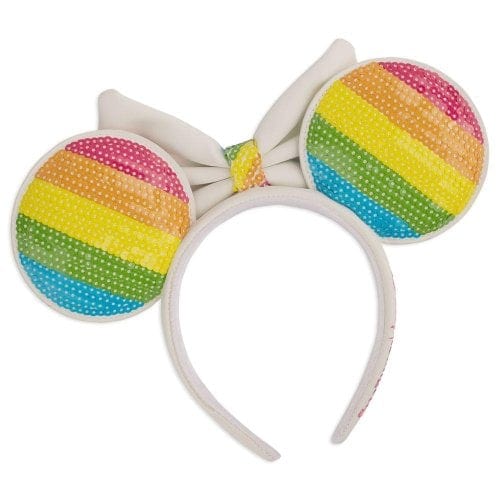 LOUNGEFLY DISNEY SEQUIN RAINBOW MINNIE EARS NAGLAVNI TRAK 671803372498