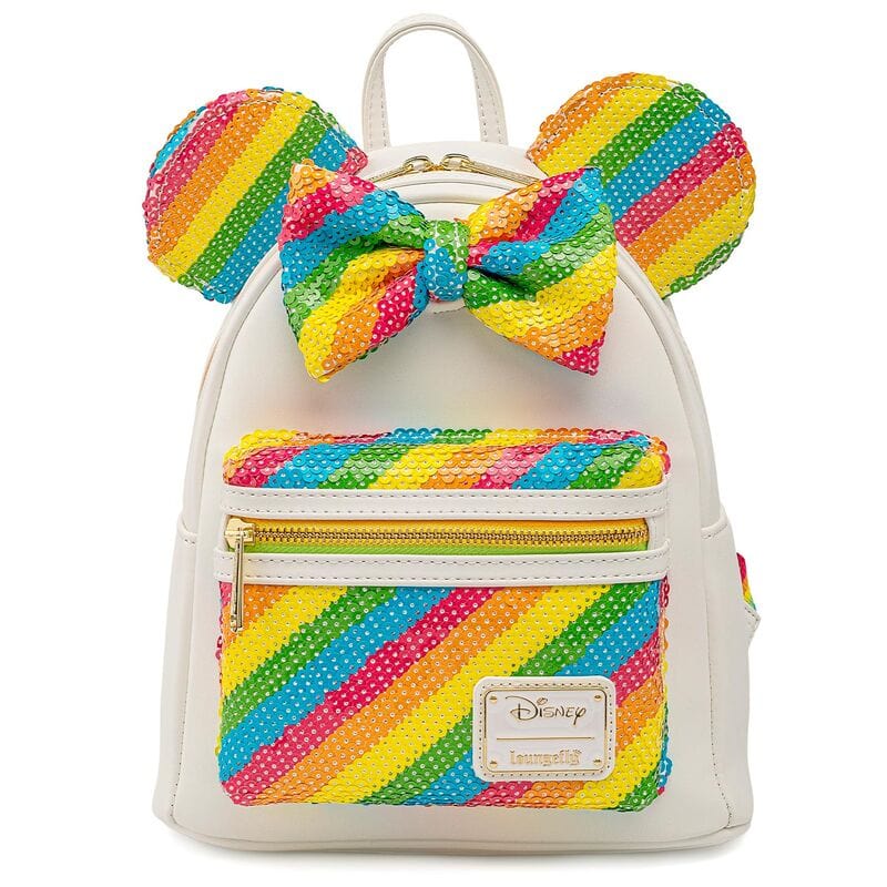 LOUNGEFLY DISNEY SEQUIN RAINBOW MINNIE MINI NAHRBTNIK 671803372467