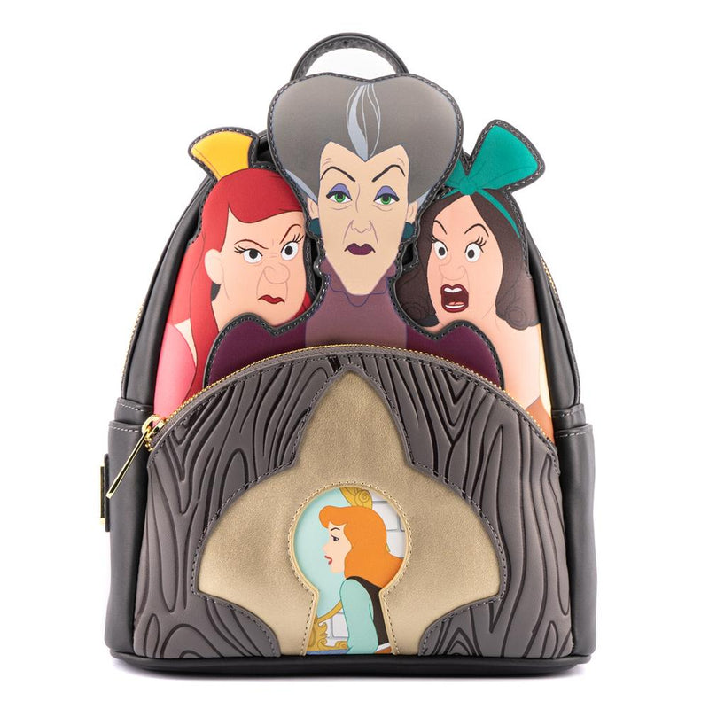 LOUNGEFLY DISNEY VILLAINS SCENE EVIL STEPMOTHER AND STEP SISTERS MINI NAHRBTNIK 671803386280