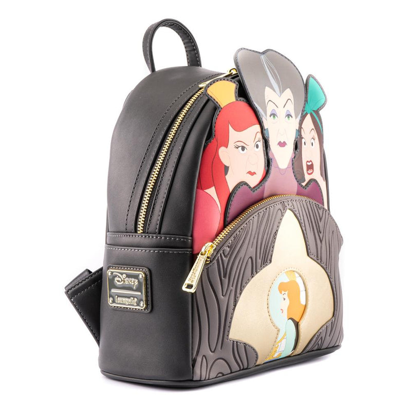 LOUNGEFLY DISNEY VILLAINS SCENE EVIL STEPMOTHER AND STEP SISTERS MINI NAHRBTNIK 671803386280