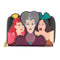 LOUNGEFLY DISNEY VILLAINS SCENE EVIL STEPMOTHER AND STEP SISTERS ZIP AROUND DENARNICA 671803386273