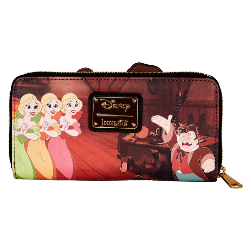 LOUNGEFLY DISNEY VILLAINS SCENE GASTON ZIP AROUND DENARNICA 671803403697