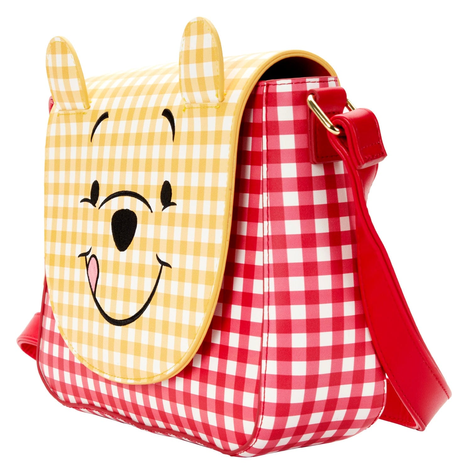 LOUNGEFLY DISNEY WINNIE THE POOH GINGHAM CROSSBODY TORBA 671803404960