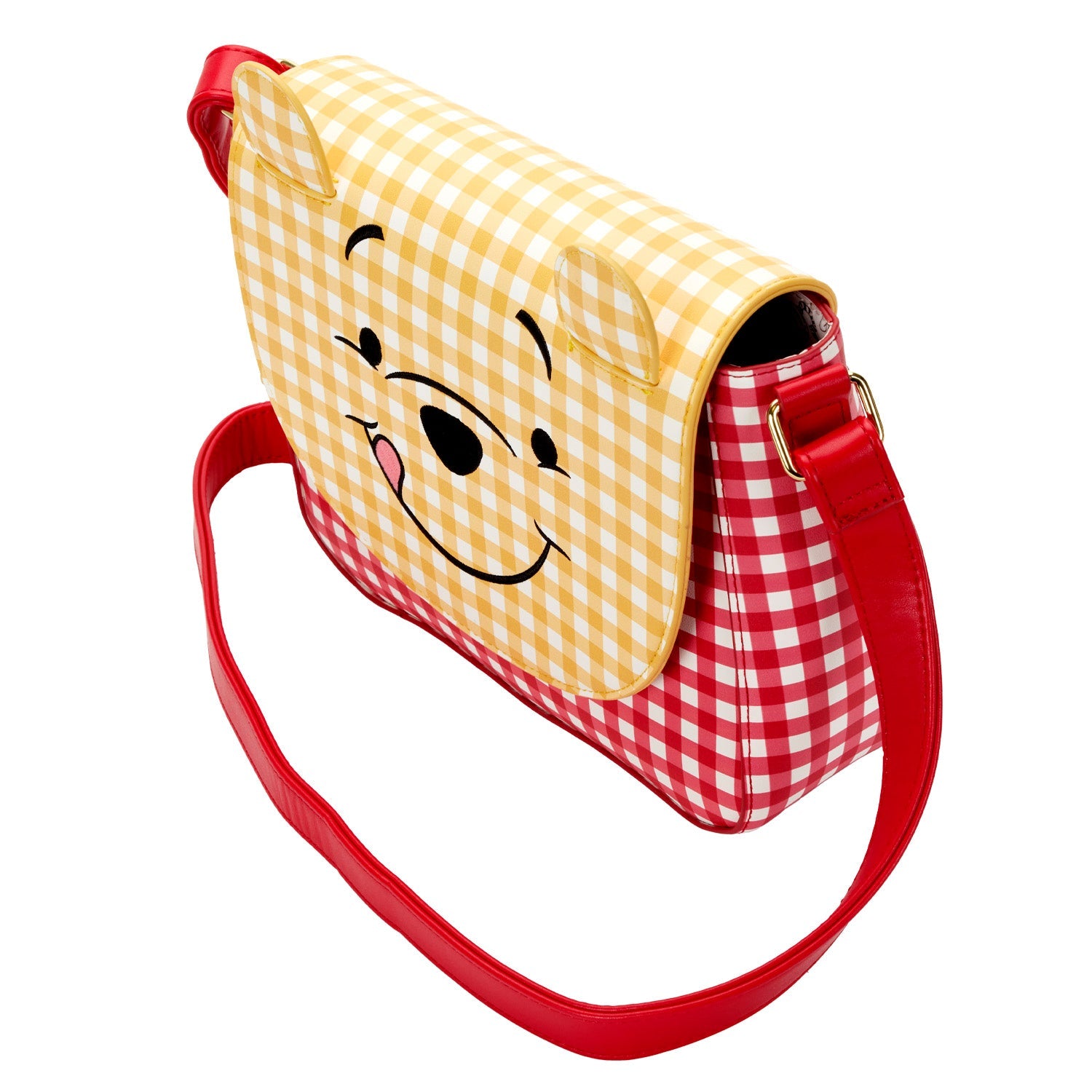 LOUNGEFLY DISNEY WINNIE THE POOH GINGHAM CROSSBODY TORBA 671803404960