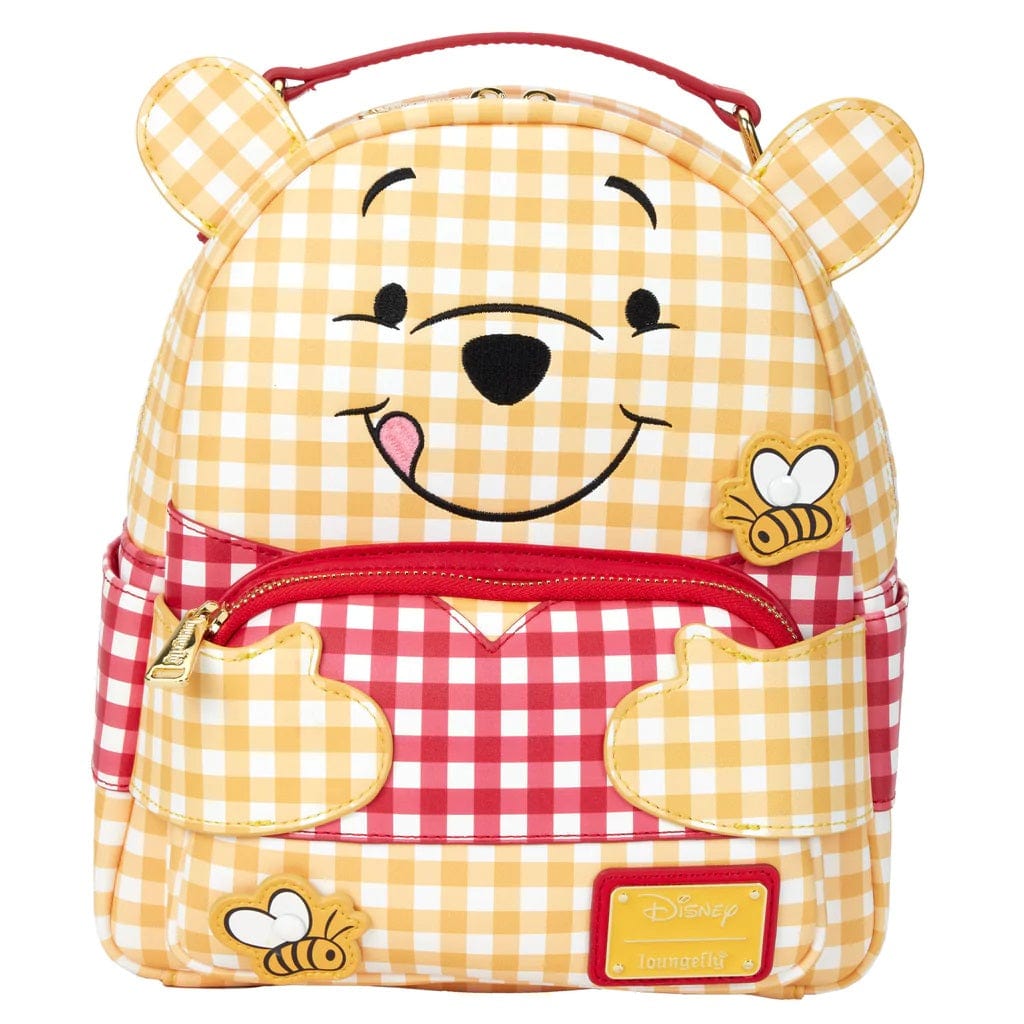 LOUNGEFLY DISNEY WINNIE THE POOH GINGHAM MINI NAHRBTNIK 671803404922