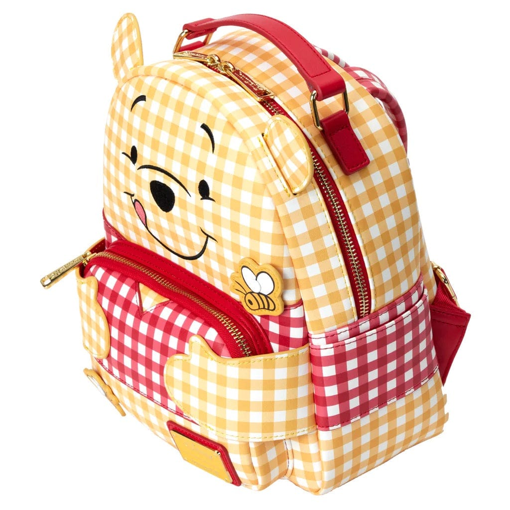 LOUNGEFLY DISNEY WINNIE THE POOH GINGHAM MINI NAHRBTNIK 671803404922
