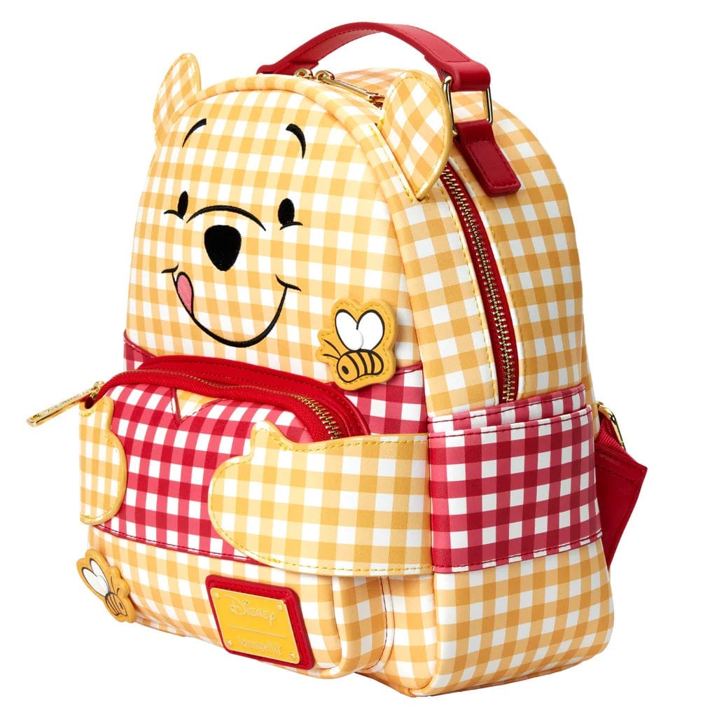 LOUNGEFLY DISNEY WINNIE THE POOH GINGHAM MINI NAHRBTNIK 671803404922
