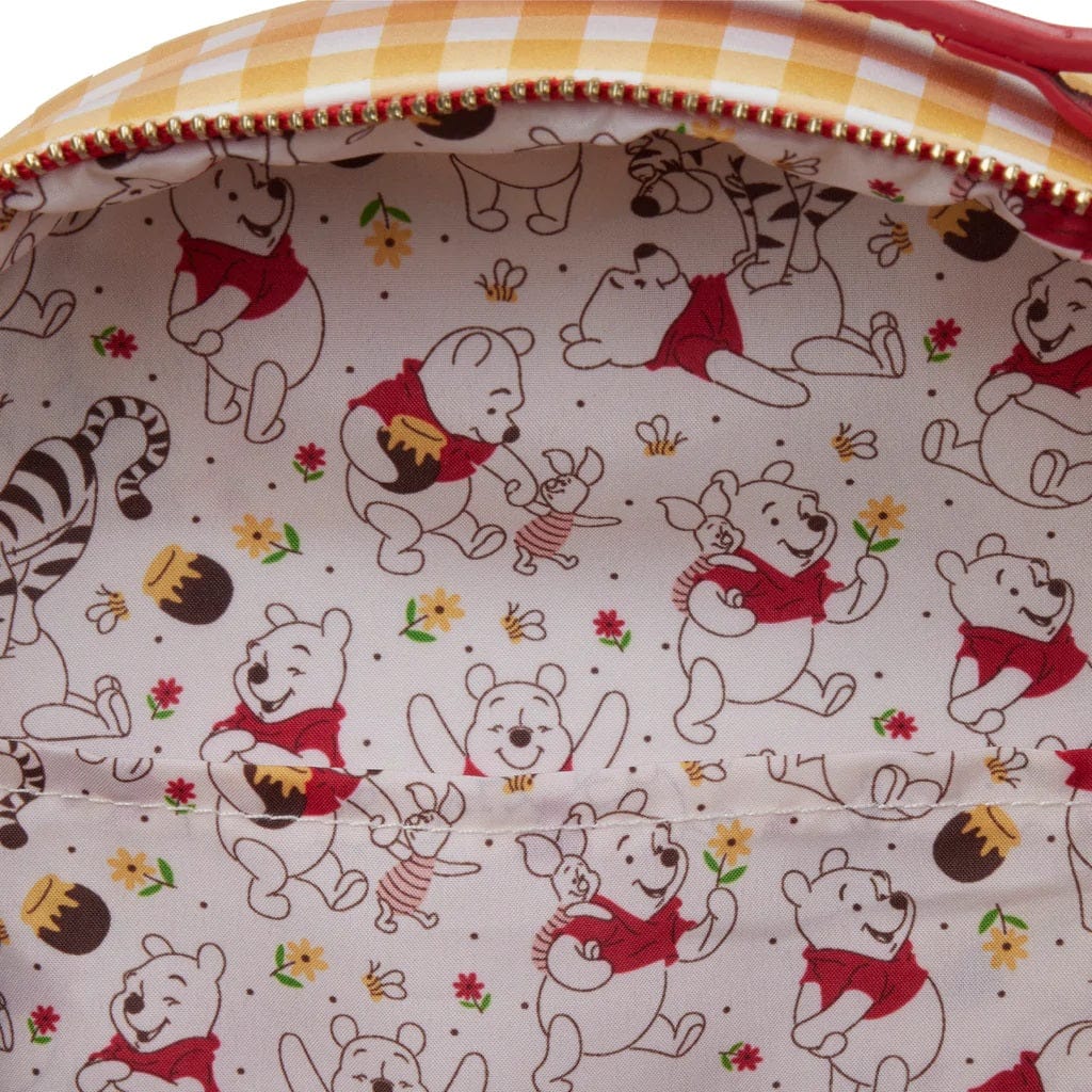 LOUNGEFLY DISNEY WINNIE THE POOH GINGHAM MINI NAHRBTNIK 671803404922
