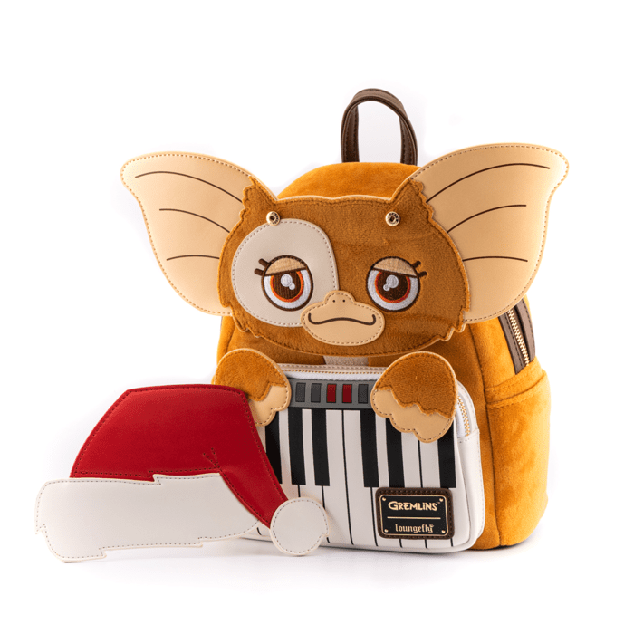 LOUNGEFLY GREMLINS GIZMO HOLIDAY COSPLAY W REMOVABLE HAT MINI NAHRBTNIK 671803384163