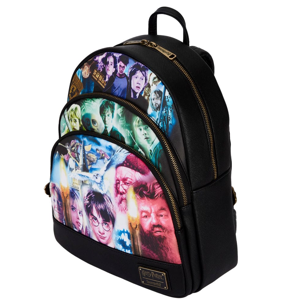 LOUNGEFLY HARRY POTTER TRILOGY TRIPLE POCKET MINI NAHRBTNIK 671803404458
