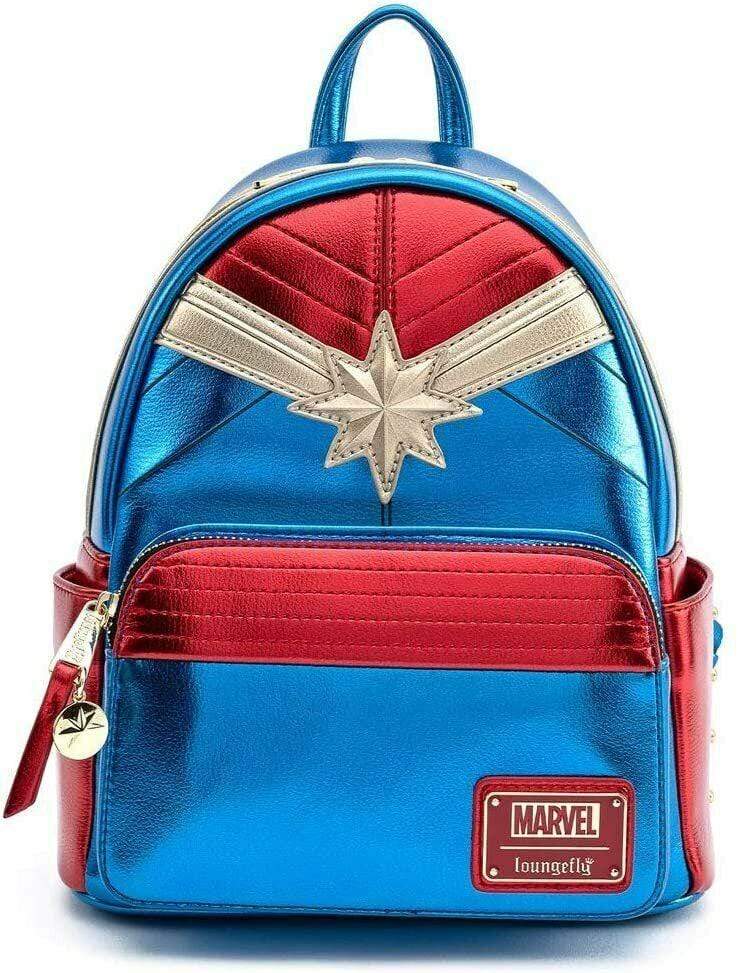 LOUNGEFLY LF MARVEL CAPTAIN MARVEL CLASSIC COSPLAY MINI NAHRBTNIK 671803311077