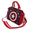 LOUNGEFLY MARVEL CAPTAIN AMERICA 80TH ANNIVERSARY FLORAL SHEILD TORBA 671803378537