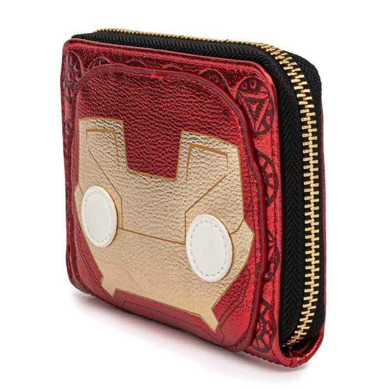 LOUNGEFLY MARVEL IRONMAN HEAD ZIP AROUND DENARNICA 671803376502