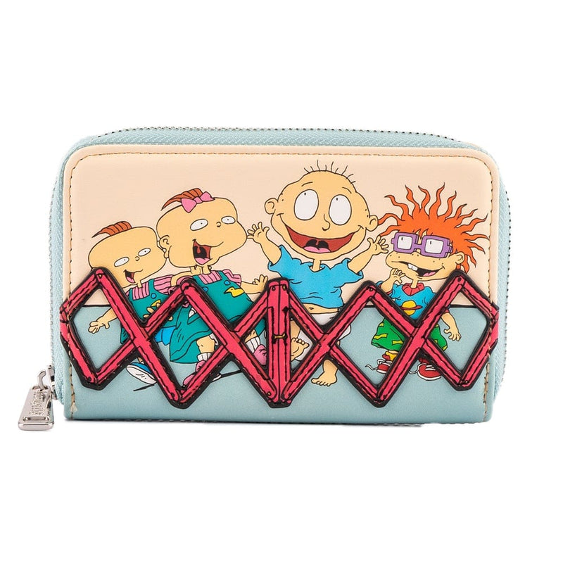 LOUNGEFLY NICKELODEON RUGRATS 30TH ANNIVERSARY BABIES ZIP AROUND DENARNICA 671803388031