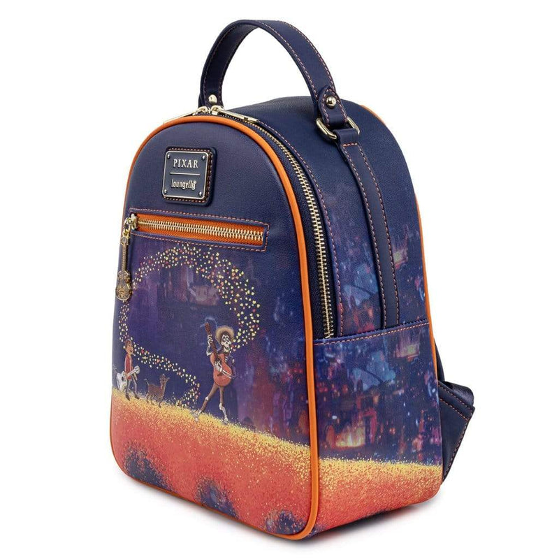 LOUNGEFLY PIXAR COCO MARIGOLD BRIDGE MINI NAHRBTNIK 671803380172