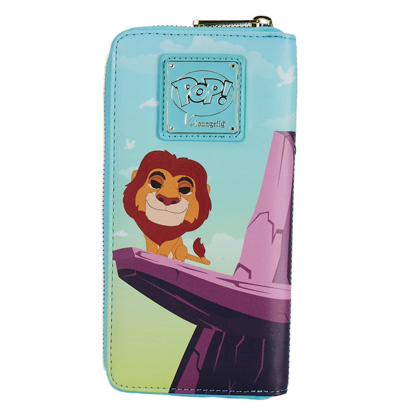 LOUNGEFLY POP BY DISNEY LION KING PRIDE ROCK ZIP AROUND DENARNICA 671803403673