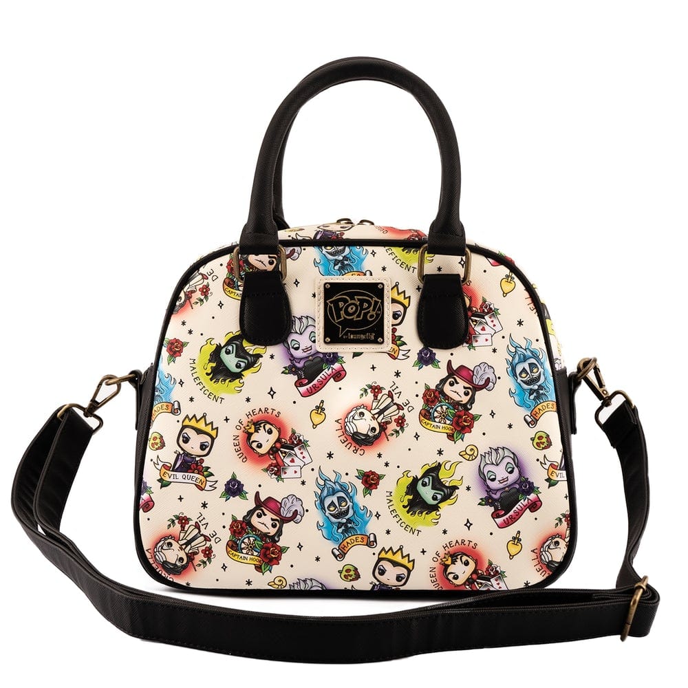 LOUNGEFLY POP BY DISNEY VILLAINS TATTOO AOP CROSSBODY TORBA 671803385160