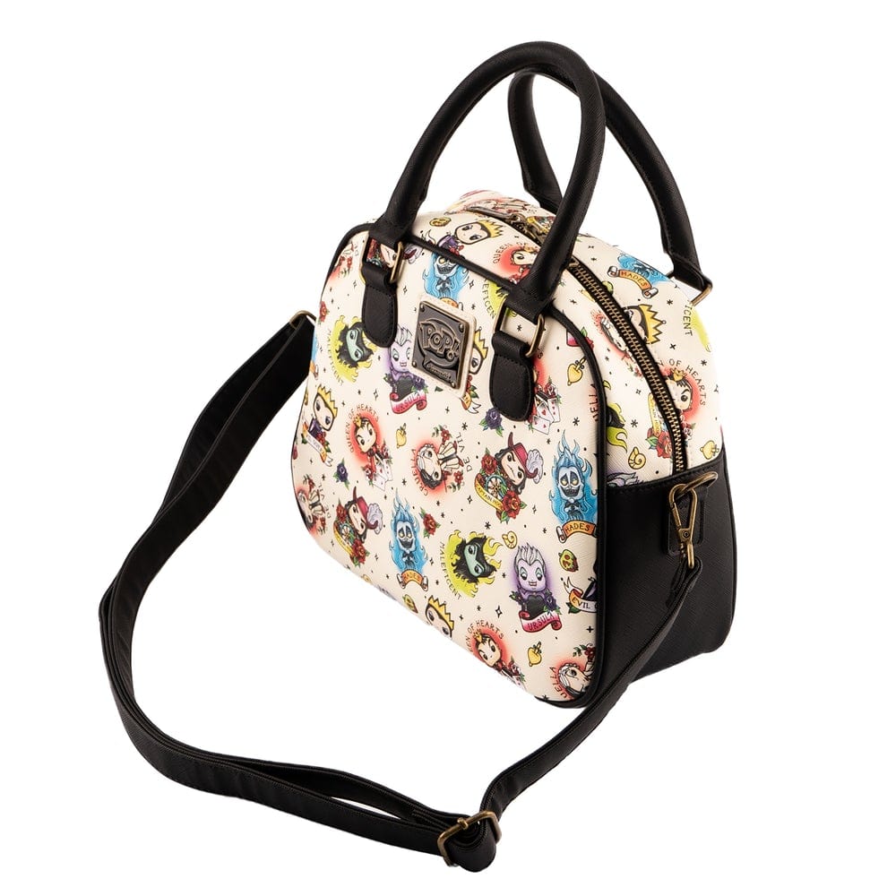 LOUNGEFLY POP BY DISNEY VILLAINS TATTOO AOP CROSSBODY TORBA 671803385160