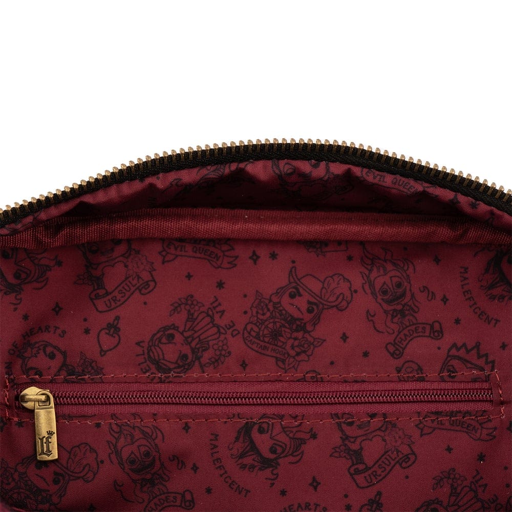 LOUNGEFLY POP BY DISNEY VILLAINS TATTOO AOP CROSSBODY TORBA 671803385160