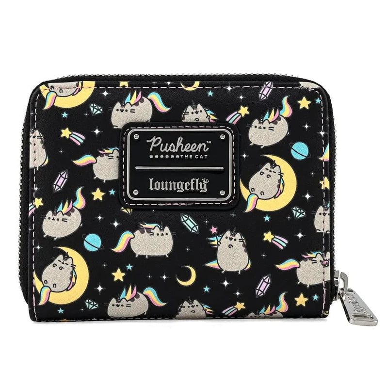 LOUNGEFLY PUSHEEN RAINBOW UNICORN  ZIP AROUND DENARNICA 671803364769