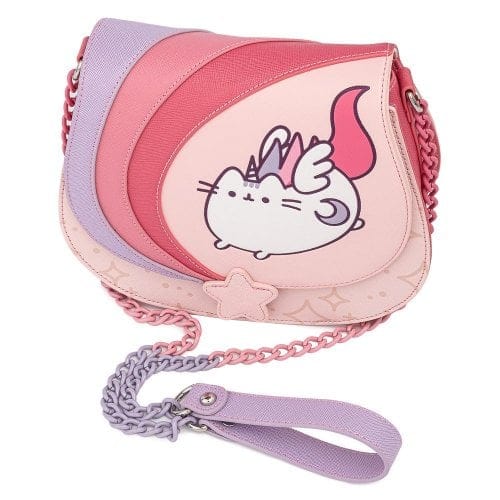 LOUNGEFLY PUSHEEN UNICORN OMBRE CHAIN STRAP CROSS BODY TORBA 671803373129