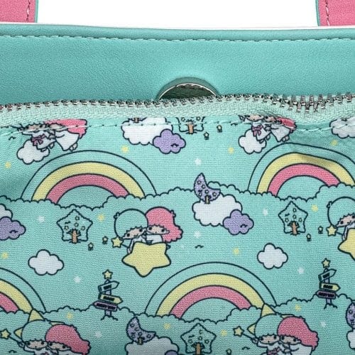 LOUNGEFLY SANRIO LITTLE TWIN STARS RAINBOW AOP CROSSBODY TORBICA 671803361270