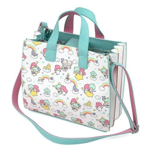 LOUNGEFLY SANRIO LITTLE TWIN STARS RAINBOW AOP CROSSBODY TORBICA 671803361270